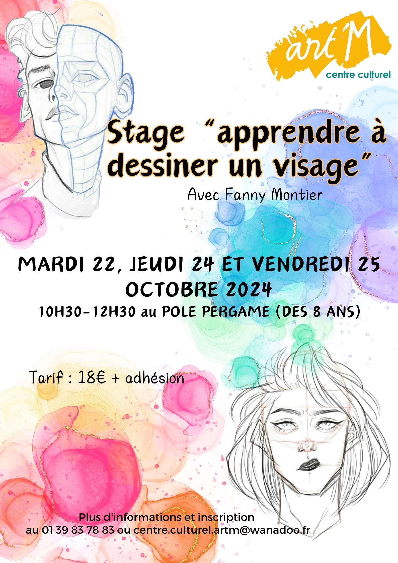 Stage apprendre  dessiner un visage 1