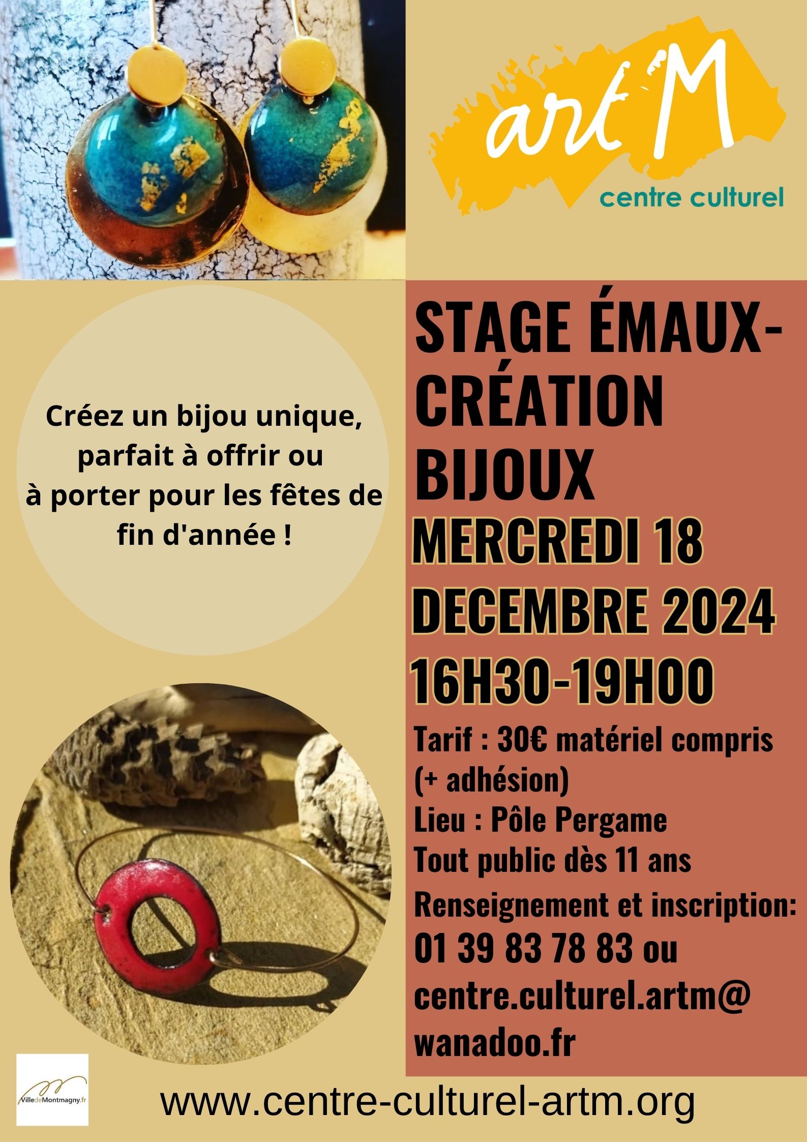 stage emaux   creation bijoux DECEMBRE