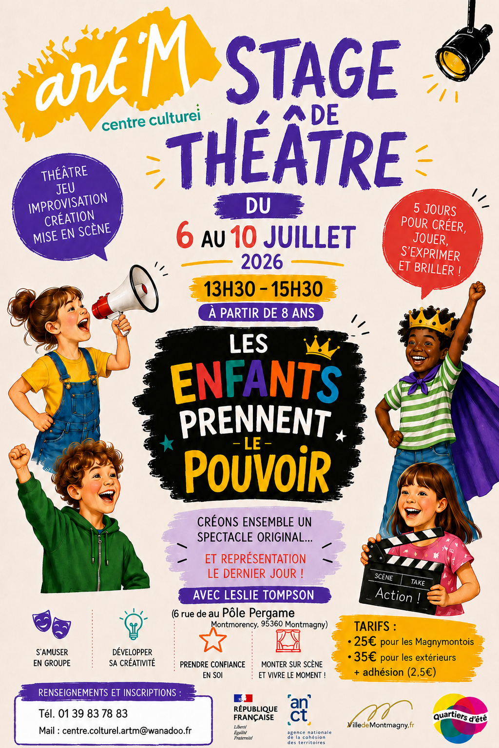 Stage Thtre Juillet 26